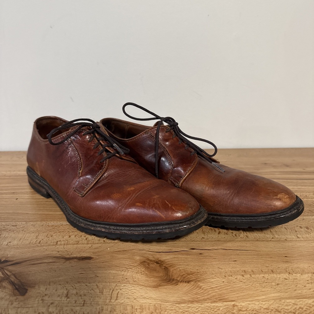 Allen Edmonds Black Hills Men's Leather Dress Shoes Brown Loafers USA Sz 9.5 B